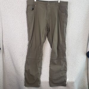 Kuhl Radikl Pants Mens 40x31 Olive Green Outdoor Hiking Stretch Utility *Flawed